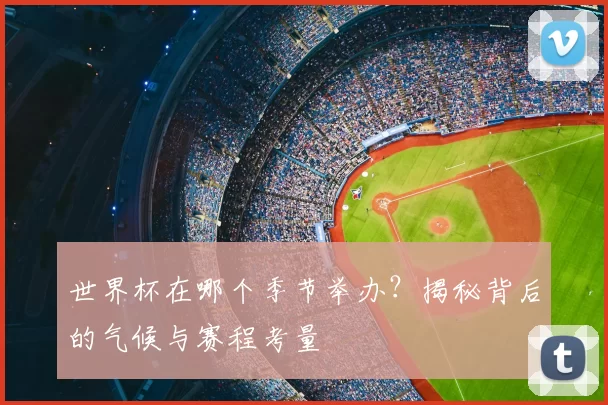 世界杯在哪个季节举办？揭秘背后的气候与赛程考量